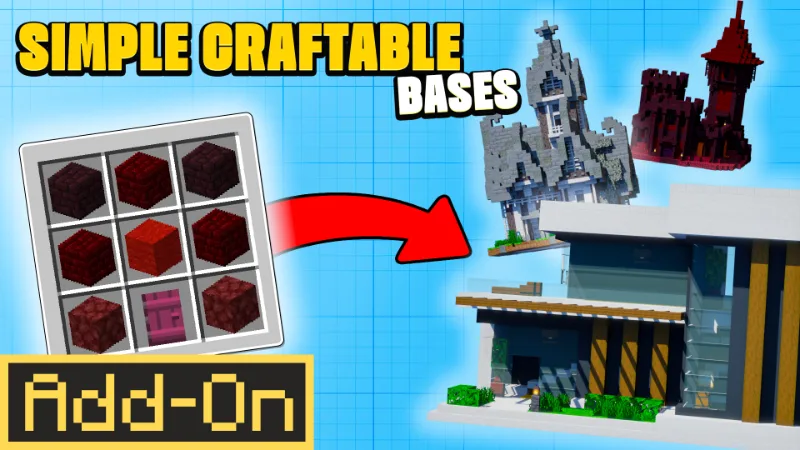 Simple Craftable Bases Add-On | MineParty Studios